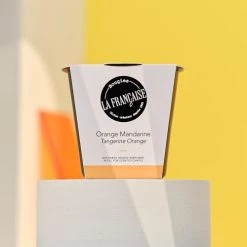 Bougies La Française Bougies Recharge Bougie Parfumée Orange Mandarine -Bougeoirs Soldes Magasin recharge bougie parfumee orange mandarine 1