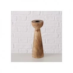 Wadiga Bougeoirs Set De 2 Chandeliers En Bois De Mangue -Bougeoirs Soldes Magasin set de 2 chandeliers en bois de mangue 4