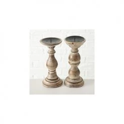 Wadiga Bougeoirs Set De 2 Chandeliers En Bois De Mangue H23cm 11 Wadiga Bougeoirs Set De 2 Chandeliers En Bois De Mangue H23cm -Bougeoirs Soldes Magasin set de 2 chandeliers en bois de mangue h23cm 3