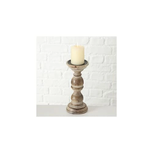 Wadiga Bougeoirs Set De 2 Chandeliers En Bois De Mangue H23cm 7 Wadiga Bougeoirs Set De 2 Chandeliers En Bois De Mangue H23cm – Image 5