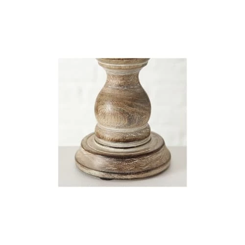 Wadiga Bougeoirs Set De 2 Chandeliers En Bois De Mangue H23cm 8 Wadiga Bougeoirs Set De 2 Chandeliers En Bois De Mangue H23cm – Image 6