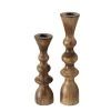 Wadiga Bougeoirs Set De 2 Chandeliers En Bois De Mangue H23cm Et H30cm -Bougeoirs Soldes Magasin set de 2 chandeliers en bois de mangue h23cm et h30cm