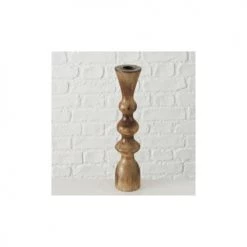 Wadiga Bougeoirs Set De 2 Chandeliers En Bois De Mangue H23cm Et H30cm -Bougeoirs Soldes Magasin set de 2 chandeliers en bois de mangue h23cm et h30cm 3