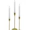 Wadiga Bougeoirs Set De 3 Chandeliers De Table Doré -Bougeoirs Soldes Magasin set de 3 chandeliers de table dore